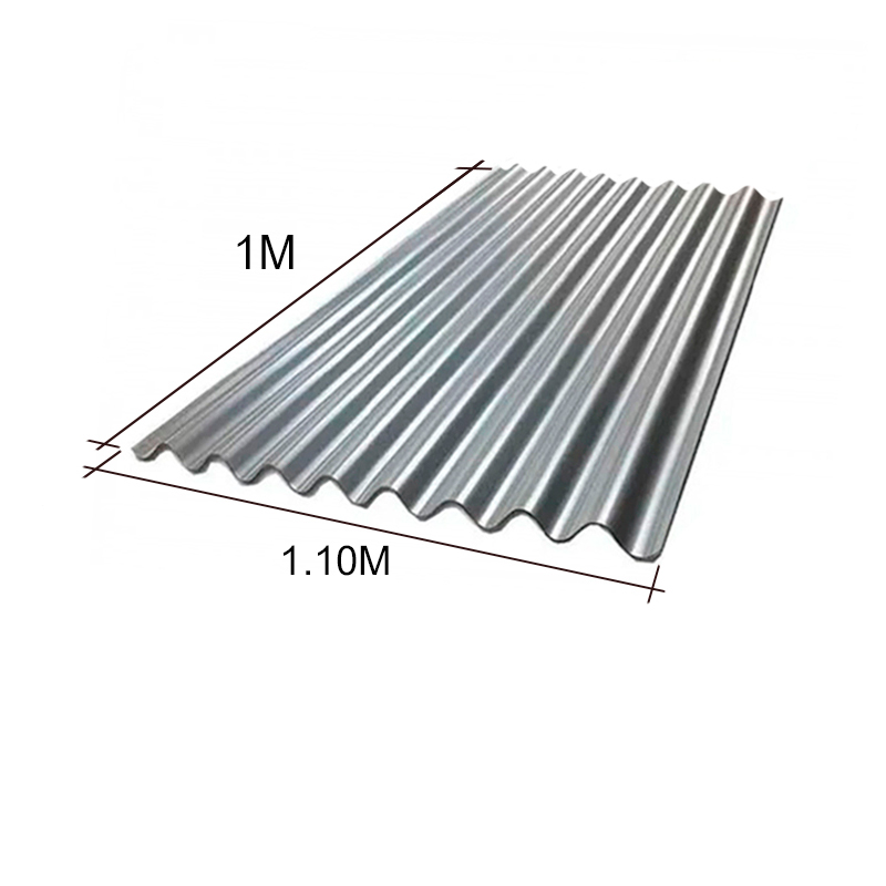 ternium-sin-25galv-01000v2 Chapa Sinusoidal Acanalada Galvanizada Techos C25 1m x 1.1m x 0.5mm - Imagen 1